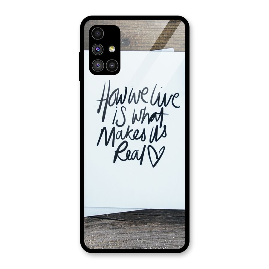 How We Live Glass Back Case for Galaxy M51