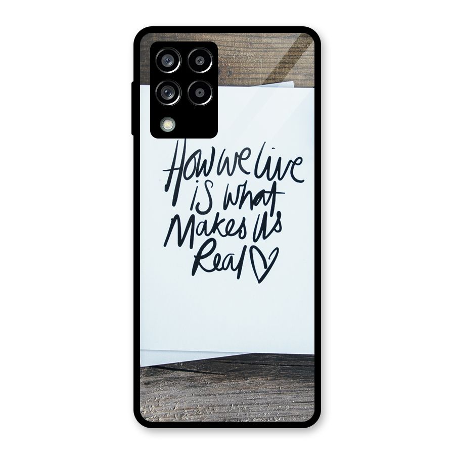 How We Live Glass Back Case for Galaxy M53 5G