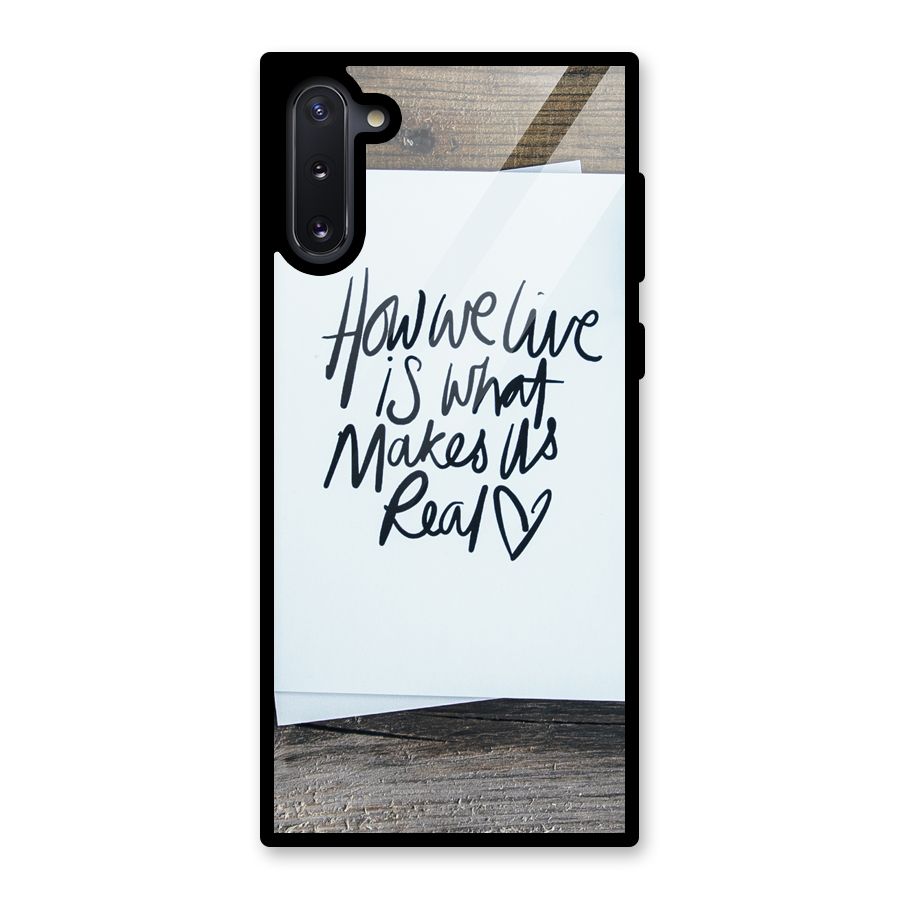 How We Live Glass Back Case for Galaxy Note 10