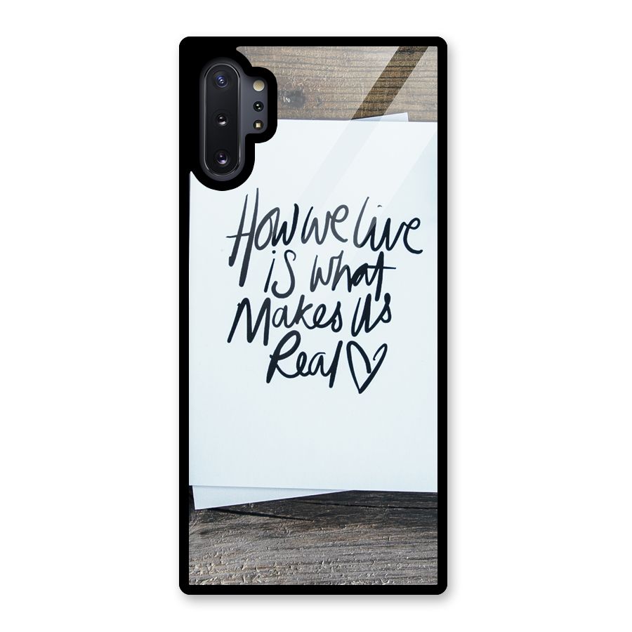 How We Live Glass Back Case for Galaxy Note 10 Plus