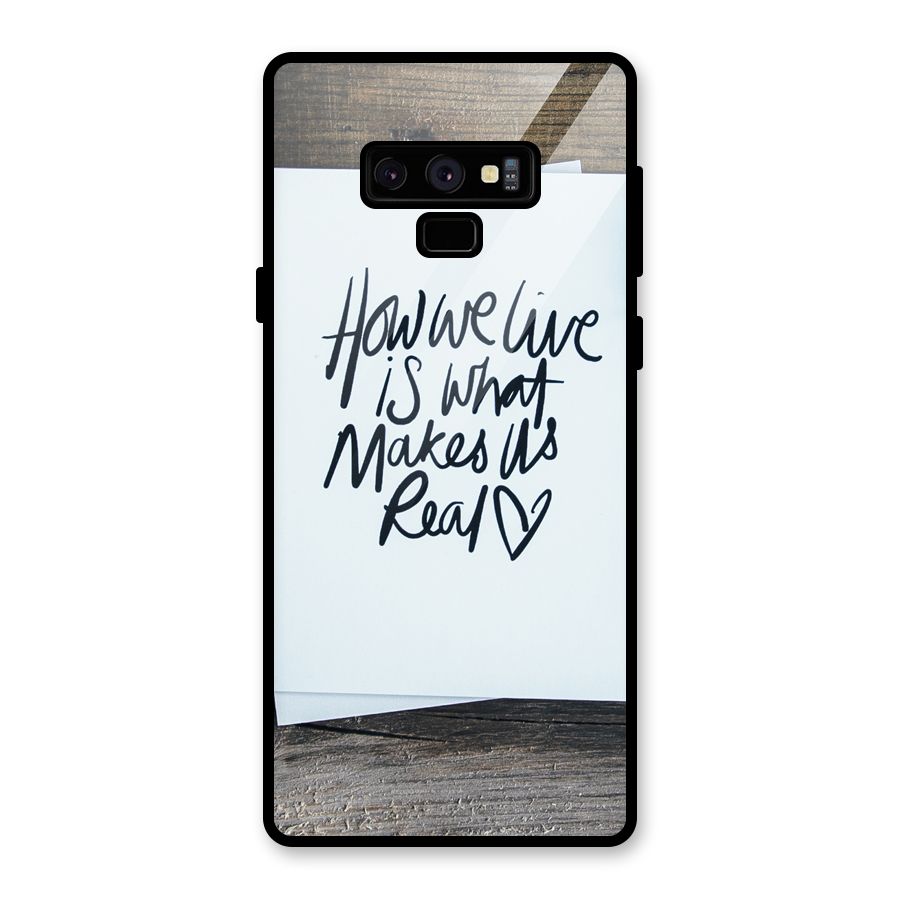 How We Live Glass Back Case for Galaxy Note 9
