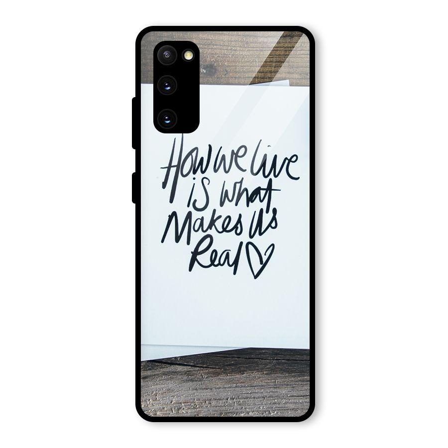 How We Live Glass Back Case for Galaxy S20 FE 5G
