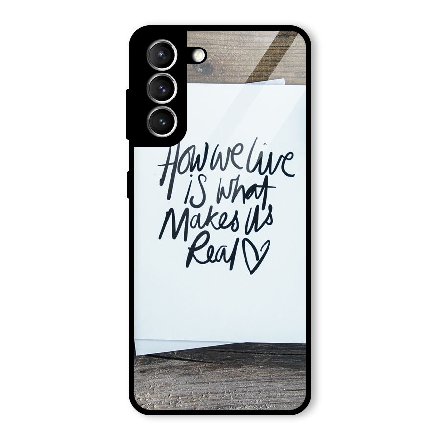 How We Live Glass Back Case for Galaxy S21 5G