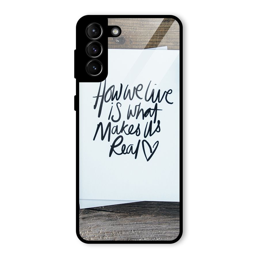 How We Live Glass Back Case for Galaxy S21 Plus