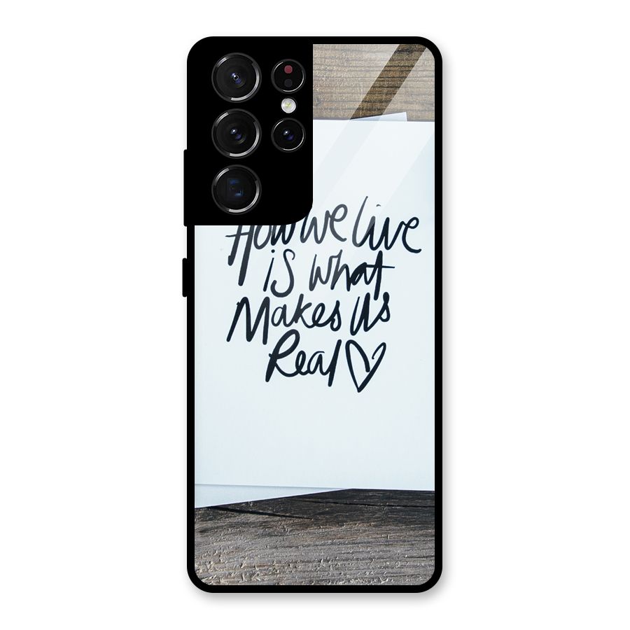 How We Live Glass Back Case for Galaxy S21 Ultra 5G