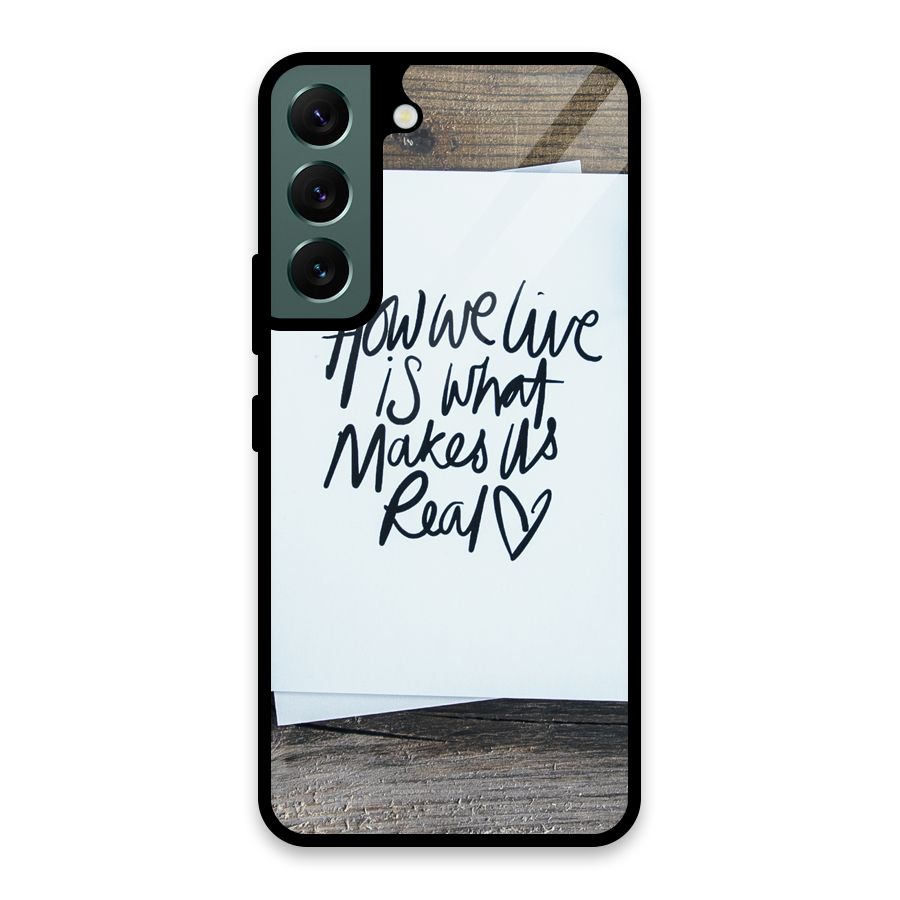 How We Live Glass Back Case for Galaxy S22 5G