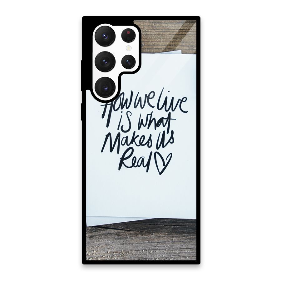 How We Live Glass Back Case for Galaxy S22 Ultra 5G