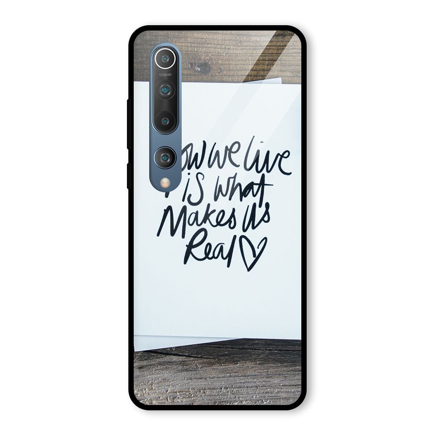How We Live Glass Back Case for Mi 10