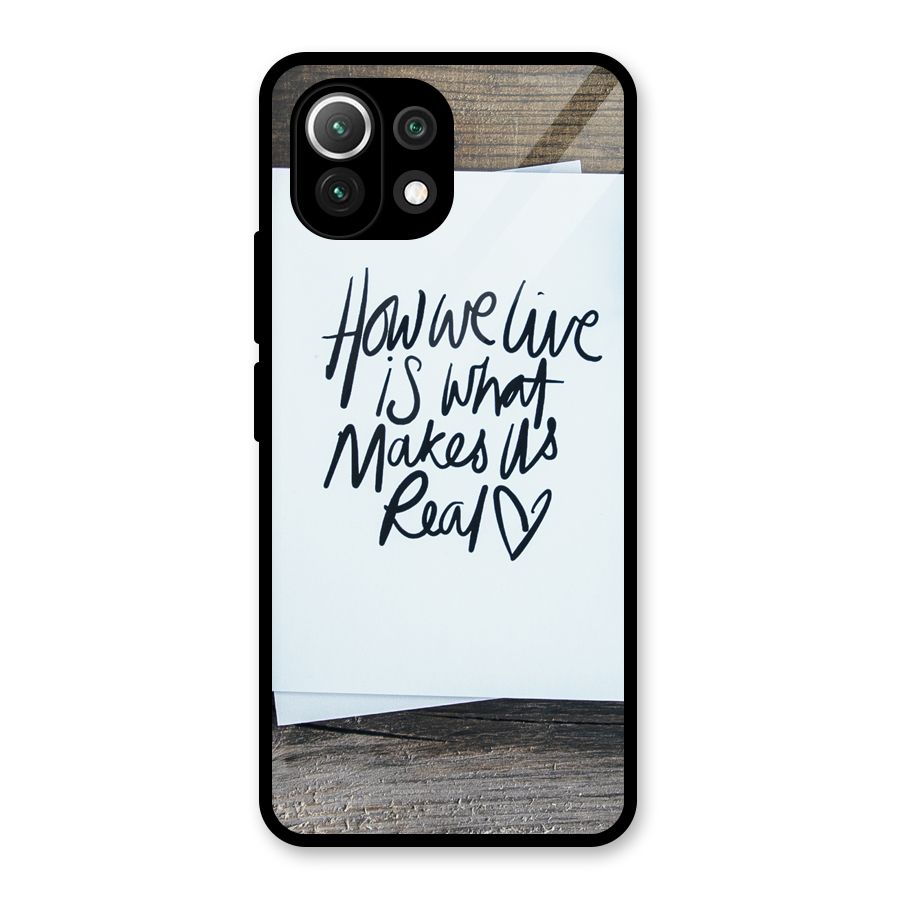 How We Live Glass Back Case for Mi 11 Lite NE 5G