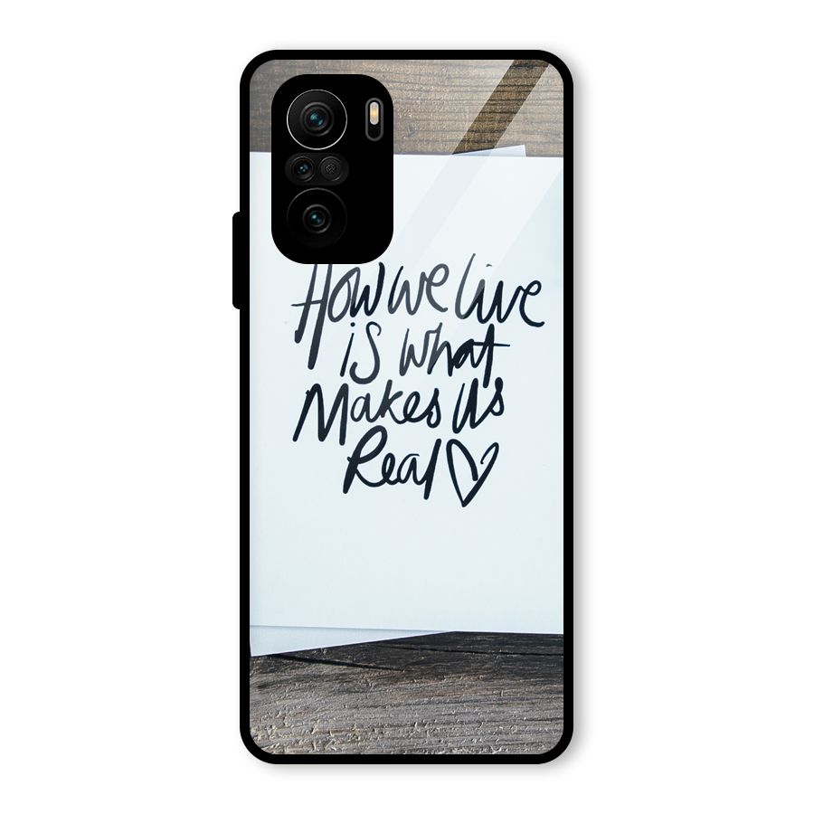 How We Live Glass Back Case for Mi 11x