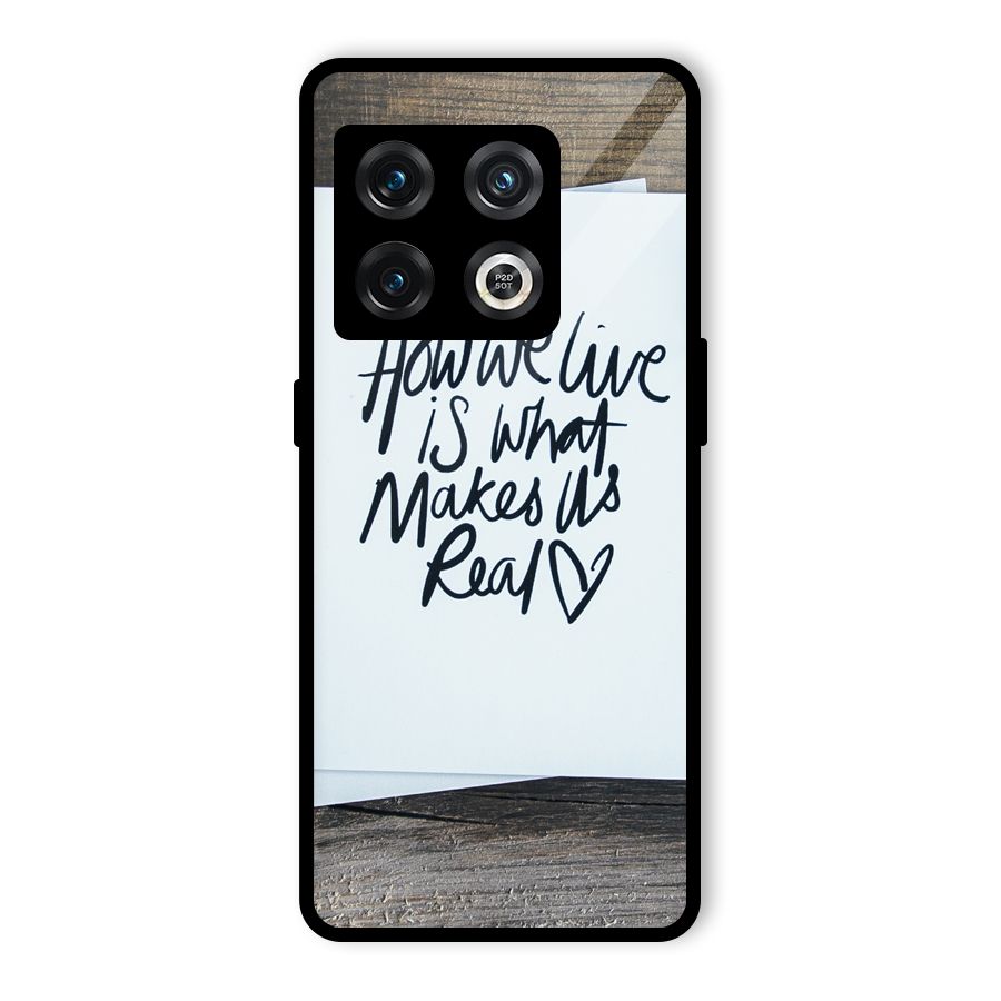 How We Live Glass Back Case for OnePlus 10 Pro 5G
