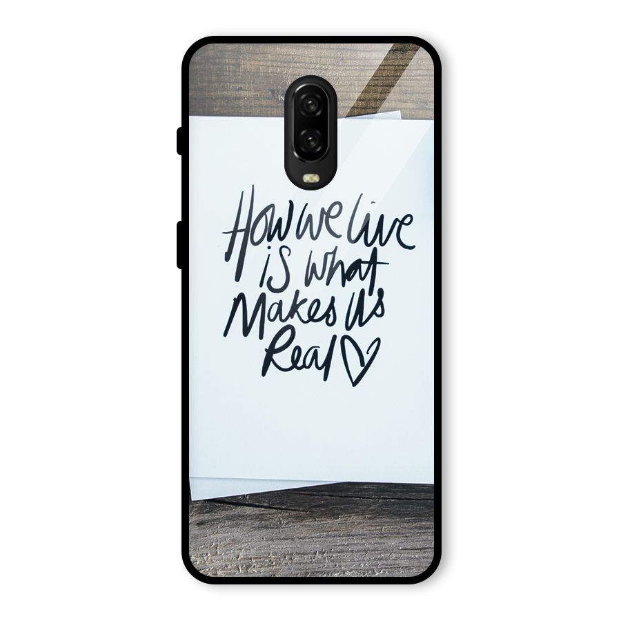 How We Live Glass Back Case for OnePlus 6T