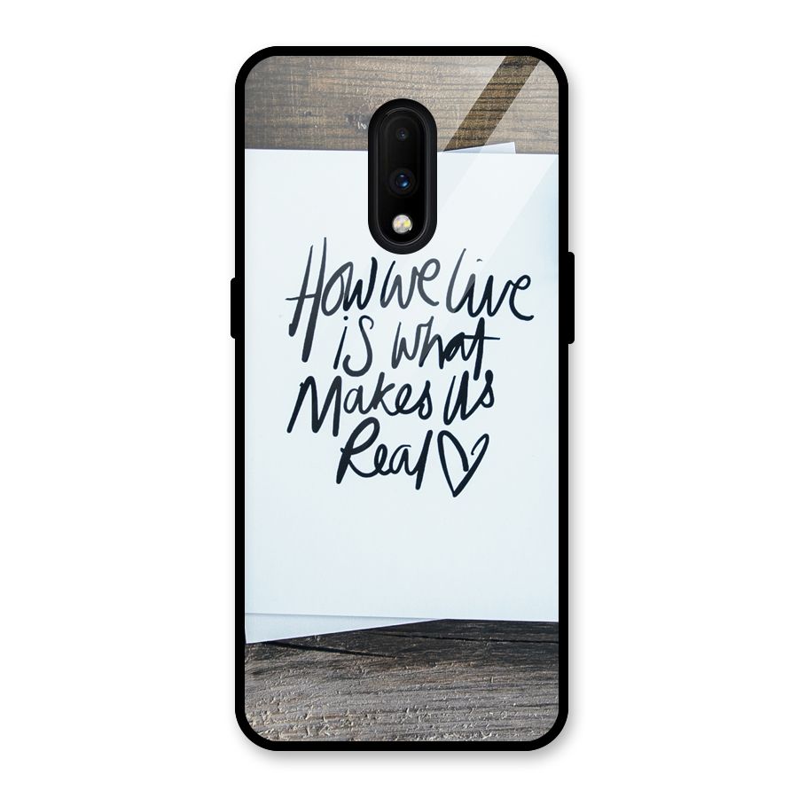 How We Live Glass Back Case for OnePlus 7