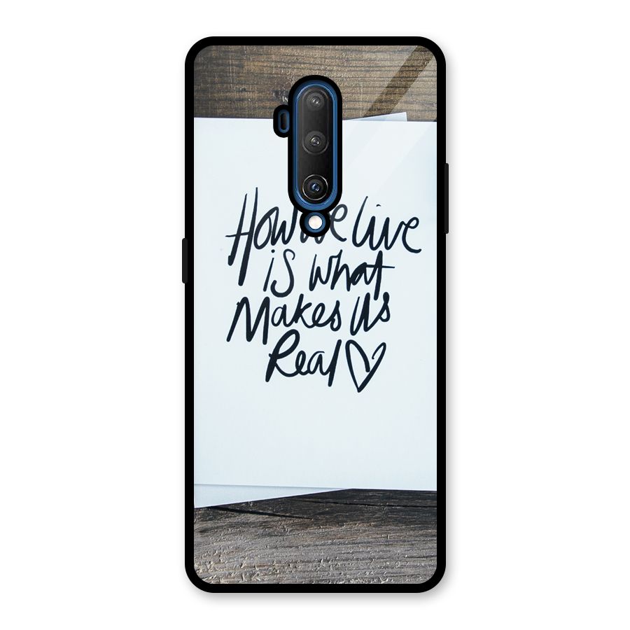 How We Live Glass Back Case for OnePlus 7T Pro