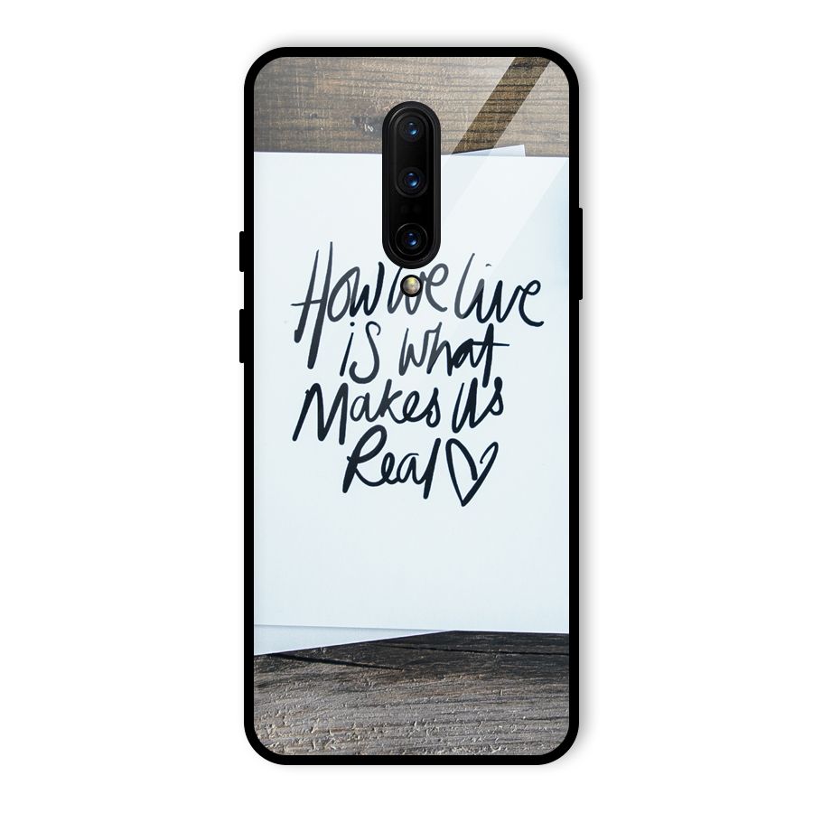 How We Live Glass Back Case for OnePlus 7 Pro