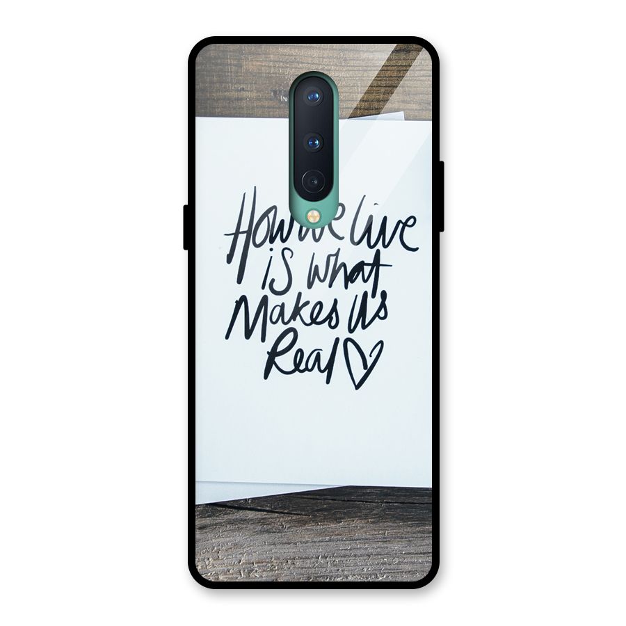 How We Live Glass Back Case for OnePlus 8