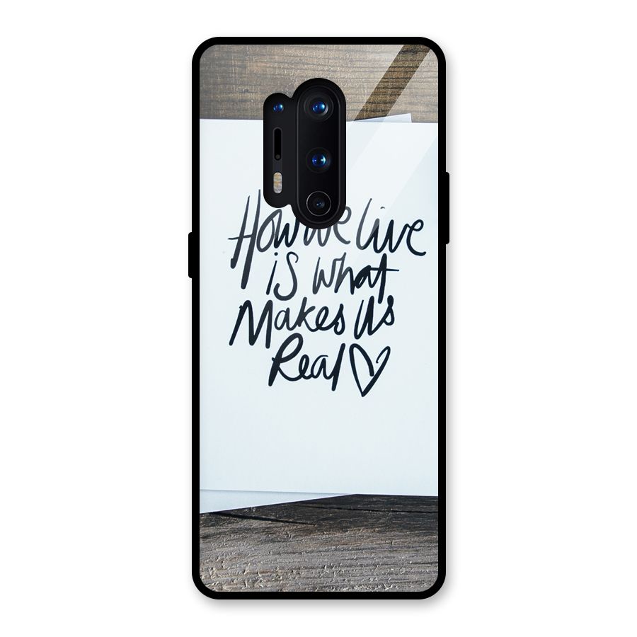 How We Live Glass Back Case for OnePlus 8 Pro