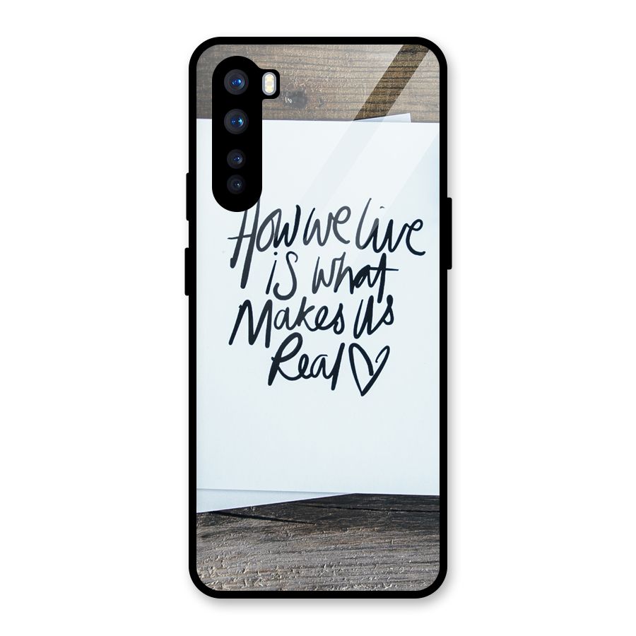 How We Live Glass Back Case for OnePlus Nord
