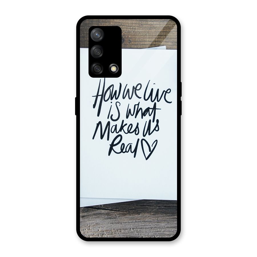 How We Live Glass Back Case for Oppo F19