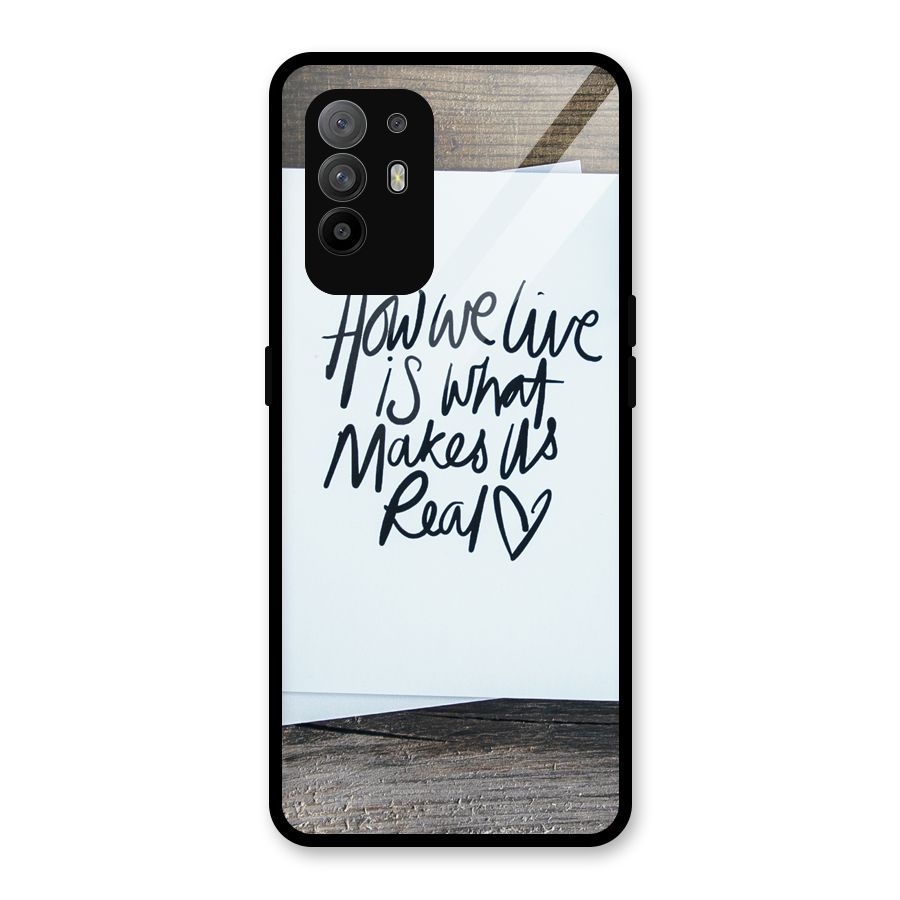 How We Live Glass Back Case for Oppo F19 Pro Plus 5G