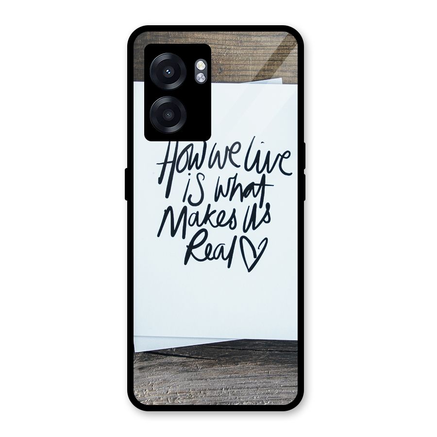 How We Live Glass Back Case for Oppo K10 (5G)
