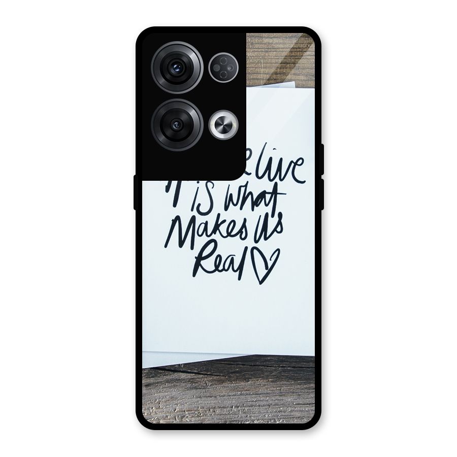 How We Live Glass Back Case for Oppo Reno8 Pro 5G