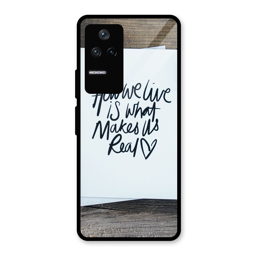 How We Live Glass Back Case for Poco F4 5G