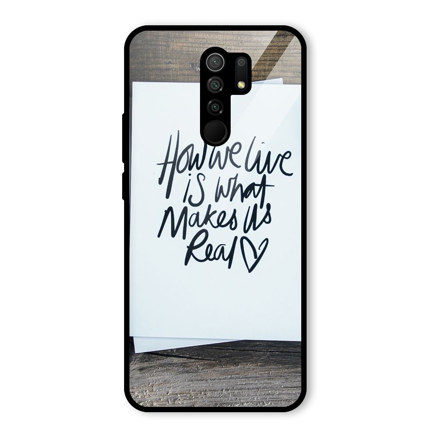 How We Live Glass Back Case for Poco M2