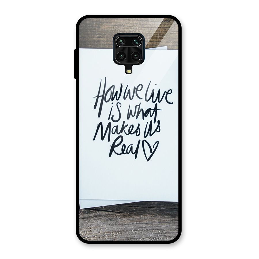 How We Live Glass Back Case for Poco M2 Pro