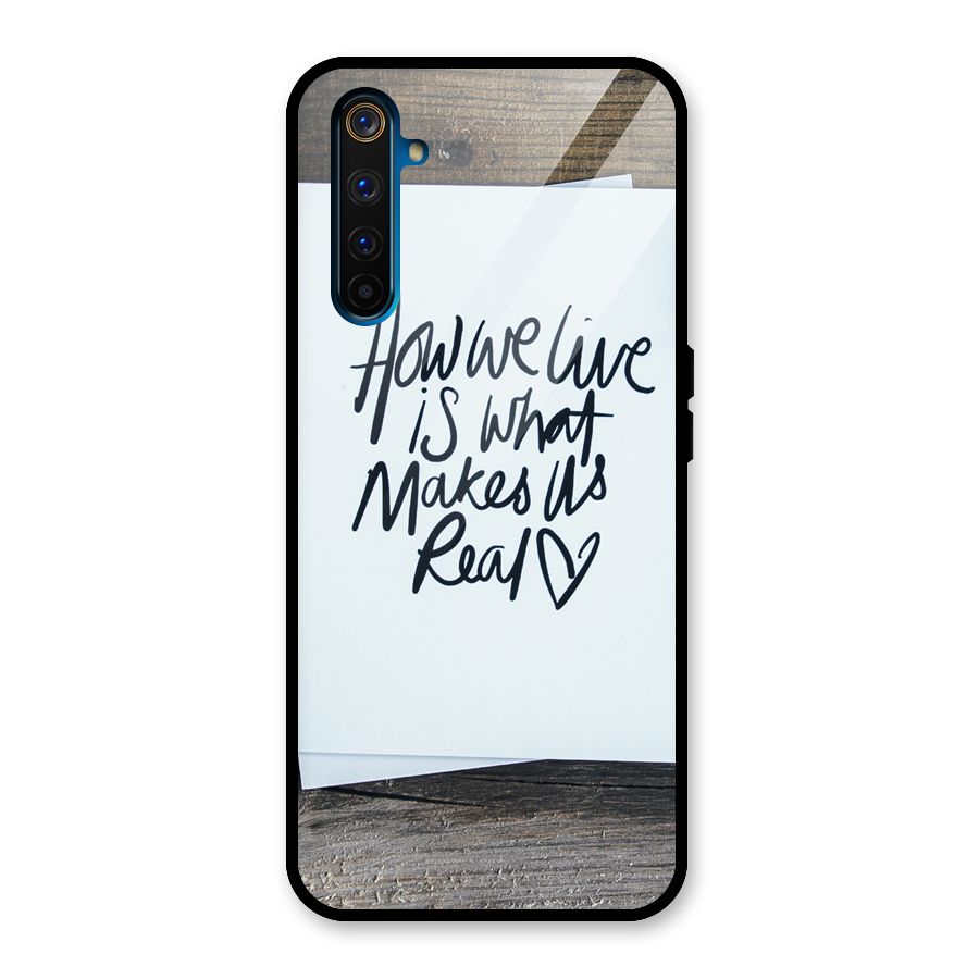 How We Live Glass Back Case for Realme 6 Pro