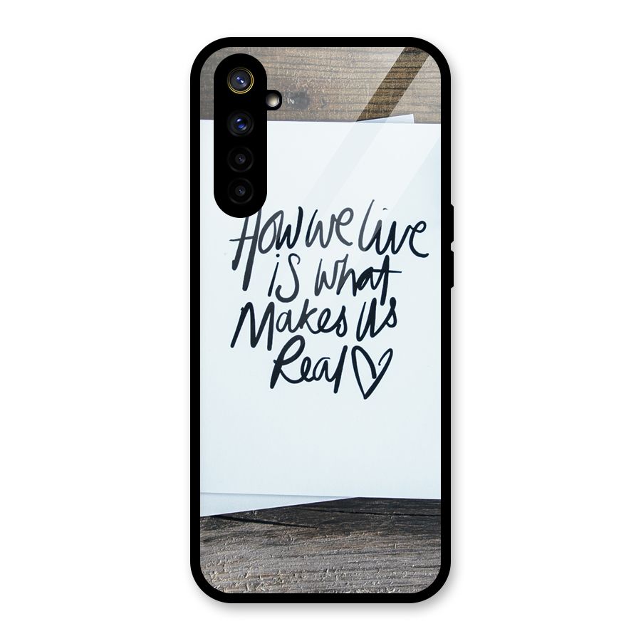 How We Live Glass Back Case for Realme 6i
