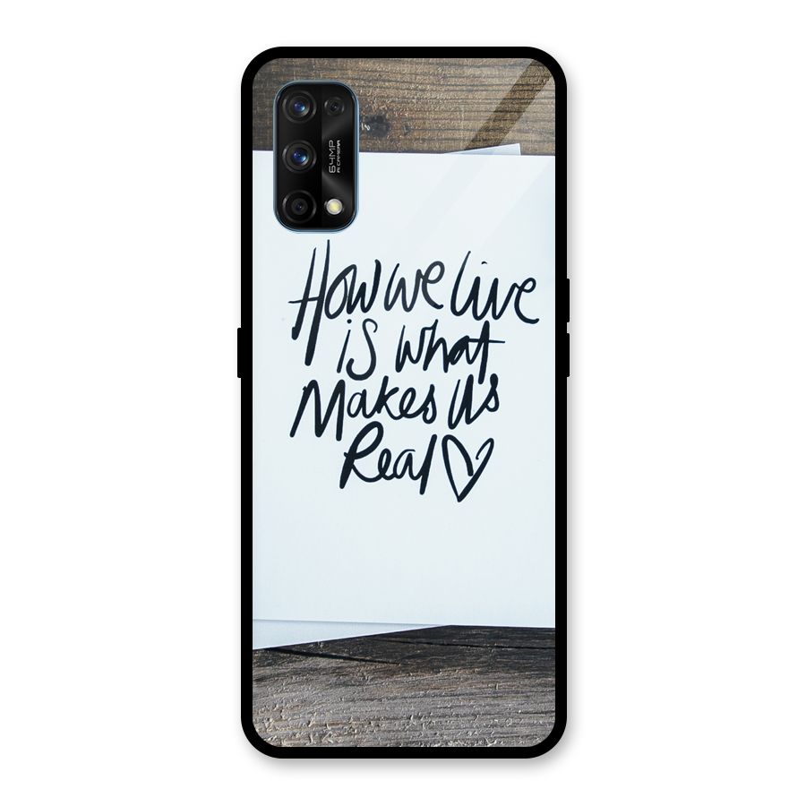 How We Live Glass Back Case for Realme 7 Pro