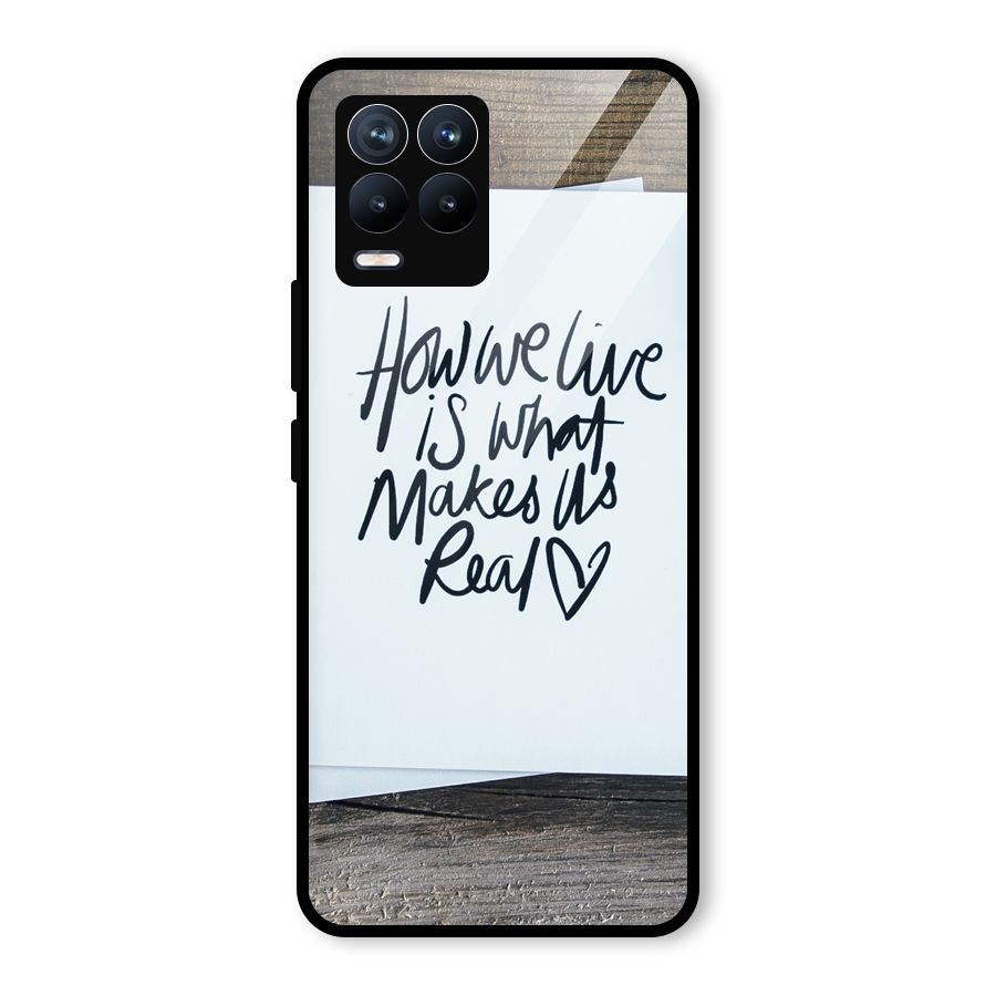 How We Live Glass Back Case for Realme 8 Pro