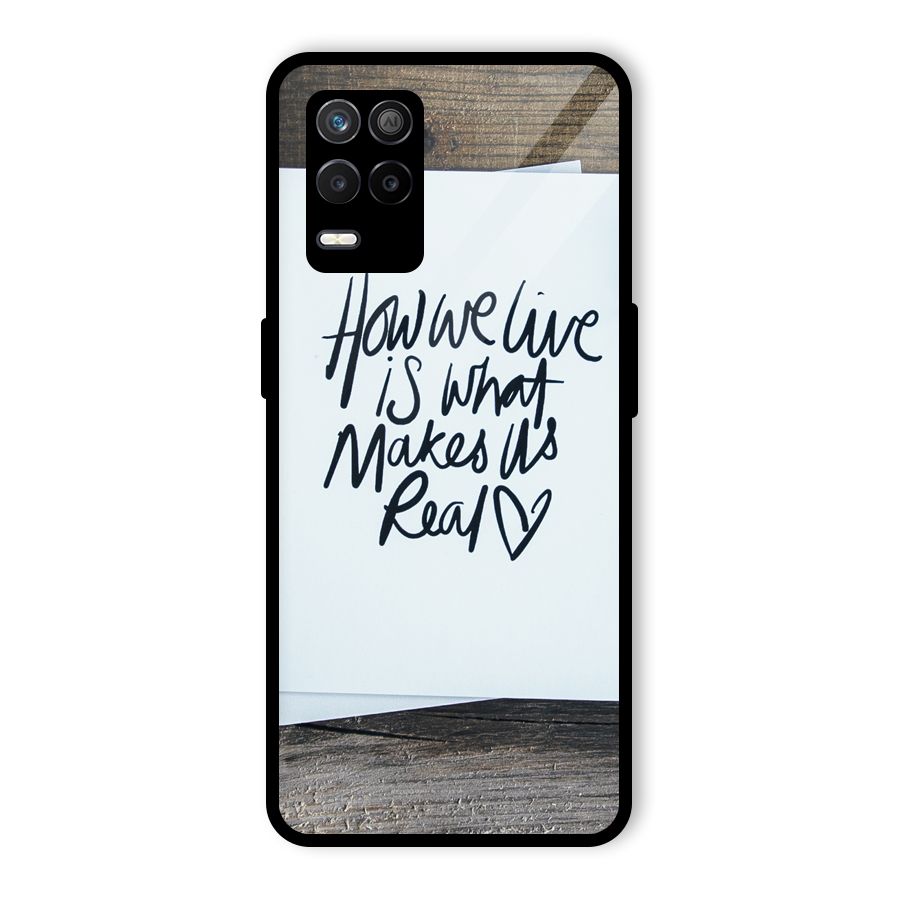 How We Live Glass Back Case for Realme 9 5G