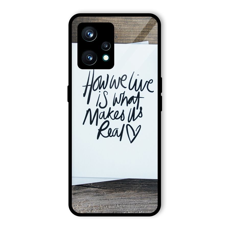 How We Live Glass Back Case for Realme 9 Pro Plus 5G