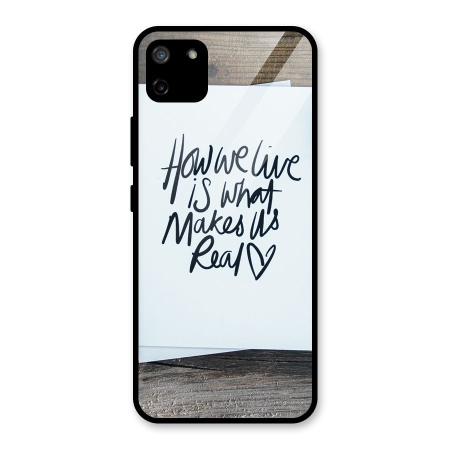How We Live Glass Back Case for Realme C11