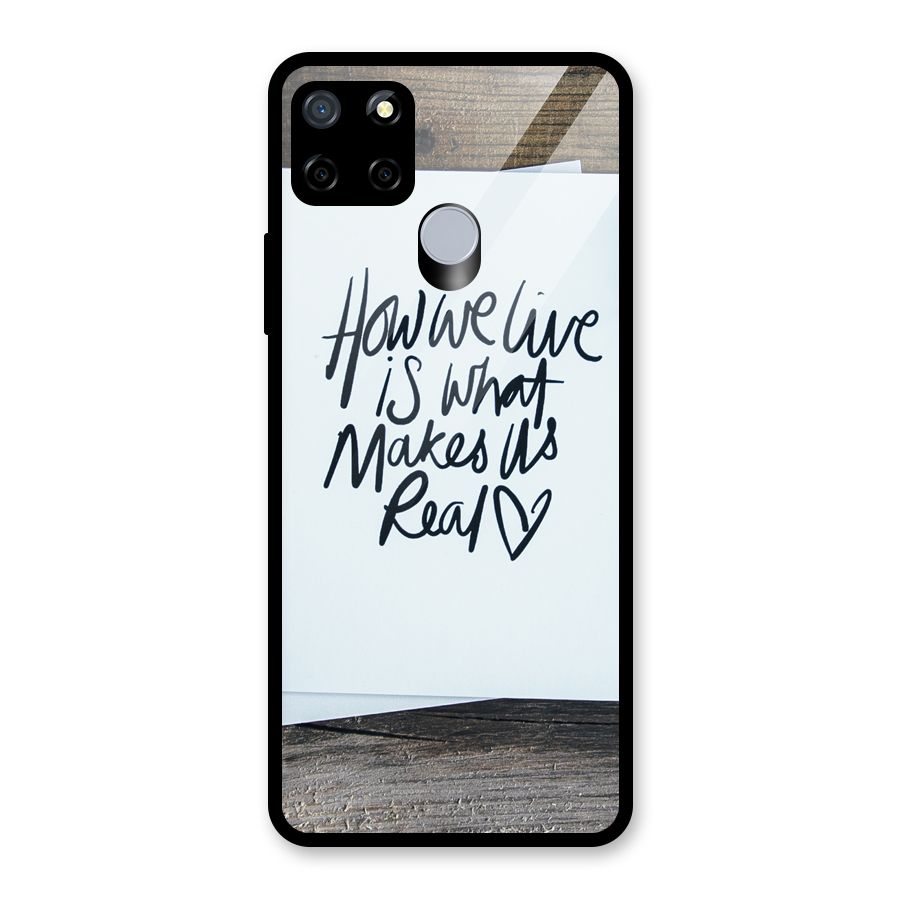 How We Live Glass Back Case for Realme C12