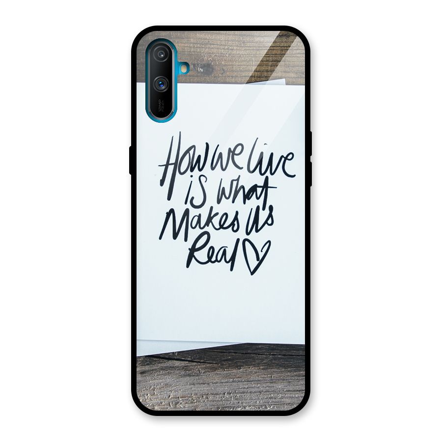 How We Live Glass Back Case for Realme C3
