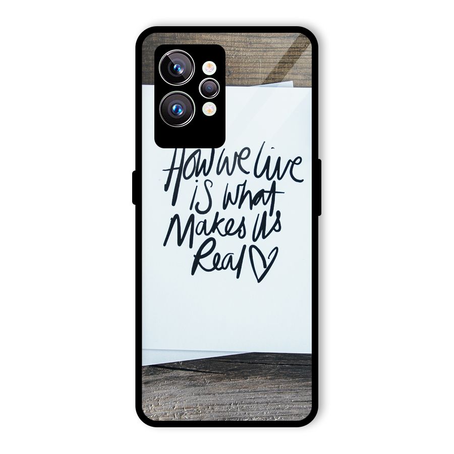 How We Live Glass Back Case for Realme GT2 Pro