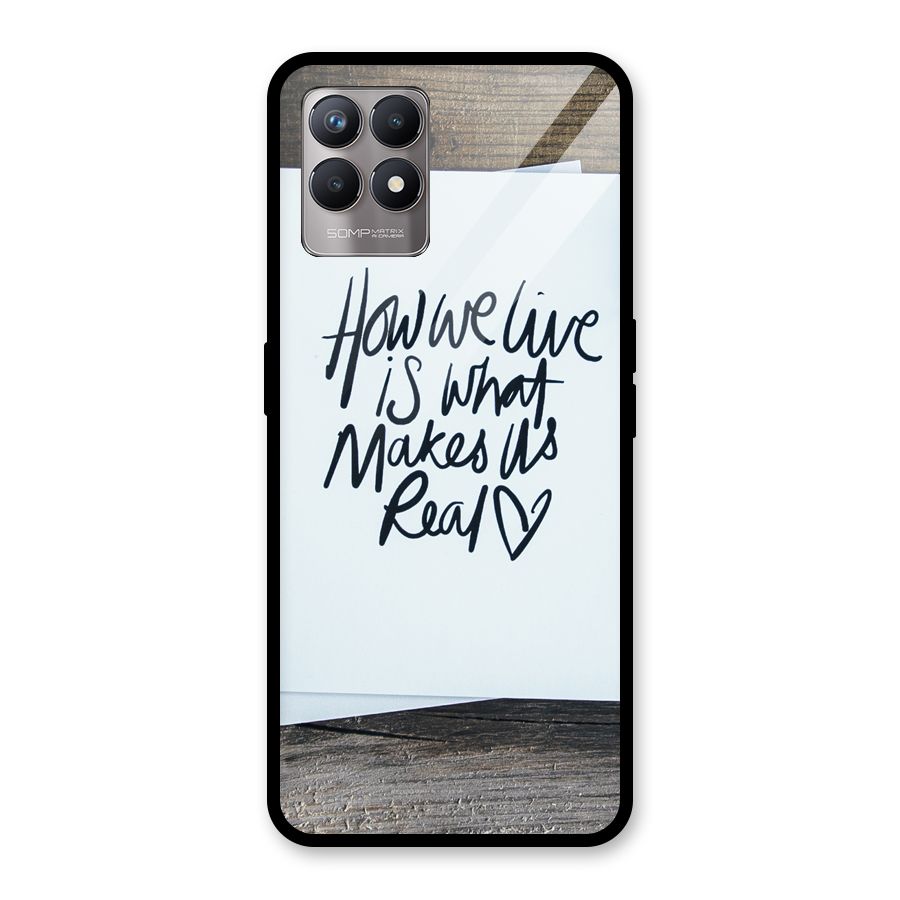 How We Live Glass Back Case for Realme Narzo 50