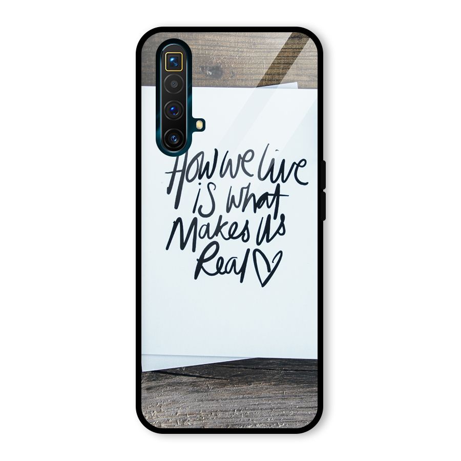 How We Live Glass Back Case for Realme X3