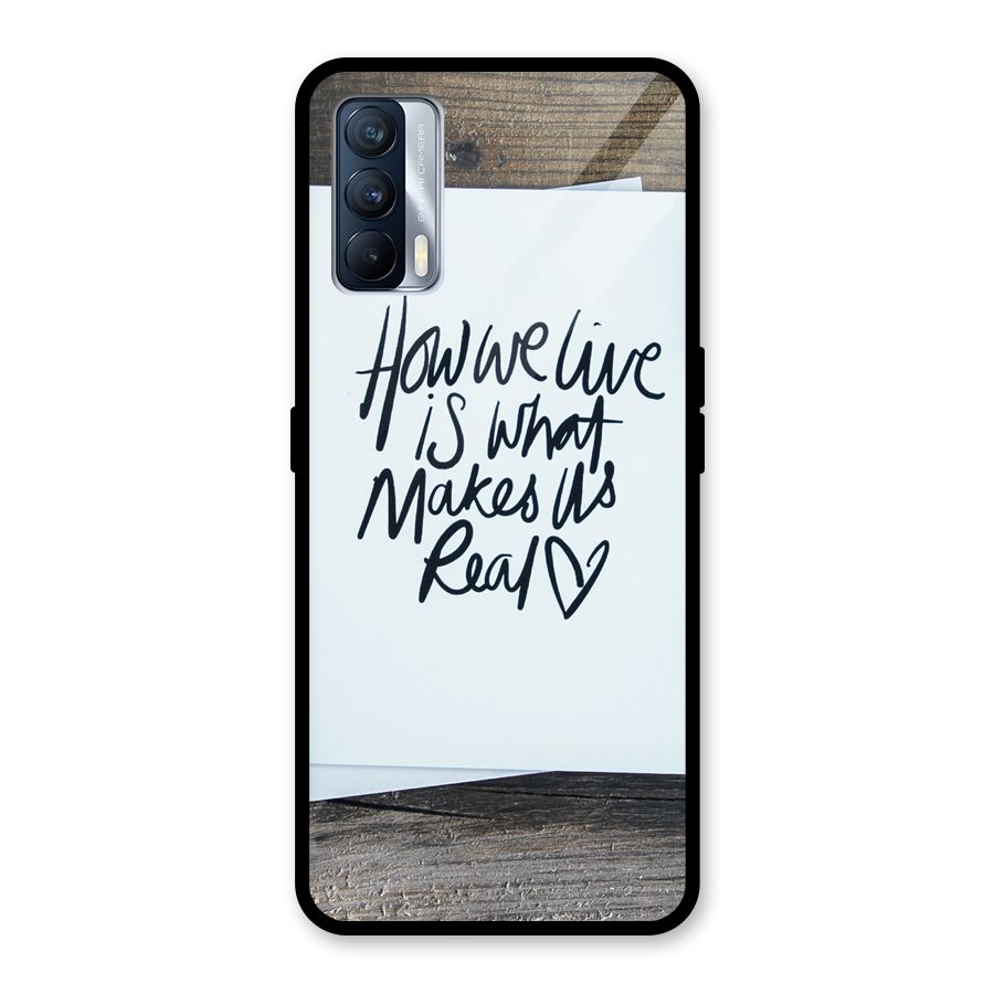 How We Live Glass Back Case for Realme X7