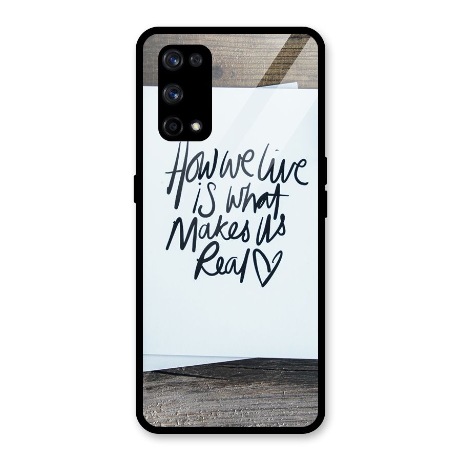 How We Live Glass Back Case for Realme X7 Pro