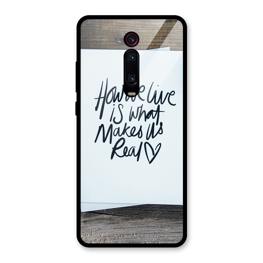 How We Live Glass Back Case for Redmi K20