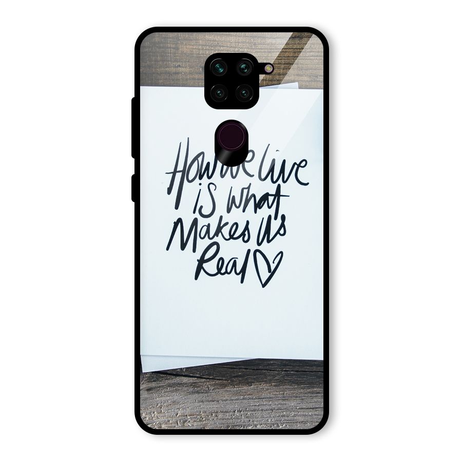 How We Live Glass Back Case for Redmi Note 9