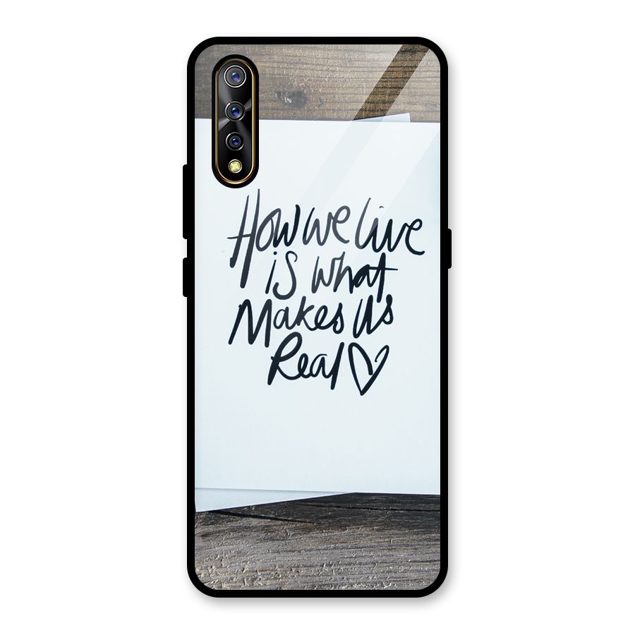 How We Live Glass Back Case for Vivo S1