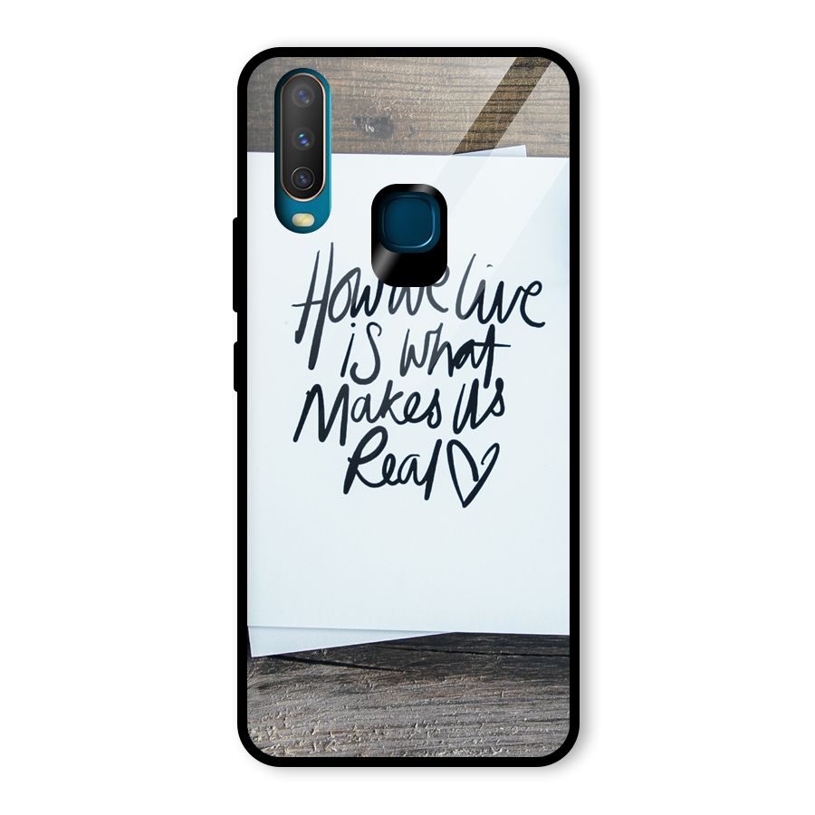How We Live Glass Back Case for Vivo U10