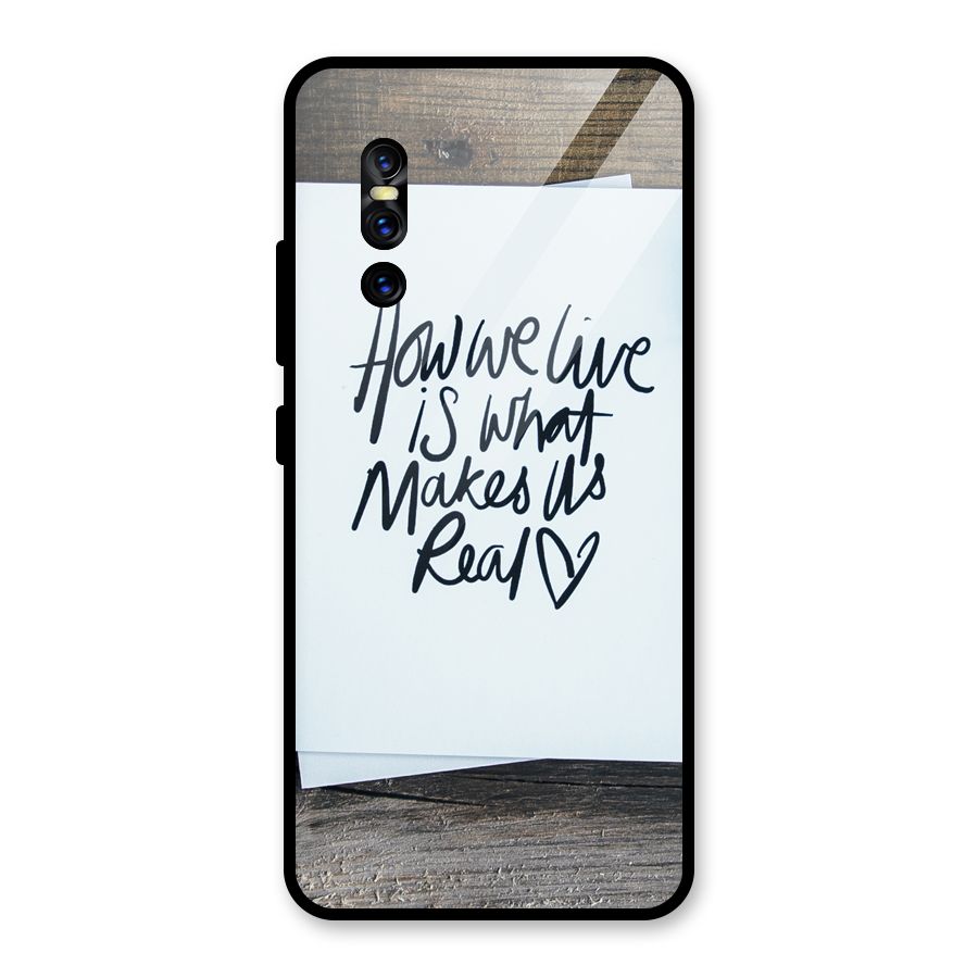 How We Live Glass Back Case for Vivo V15 Pro