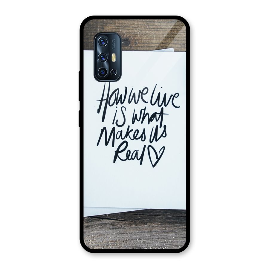 How We Live Glass Back Case for Vivo V17