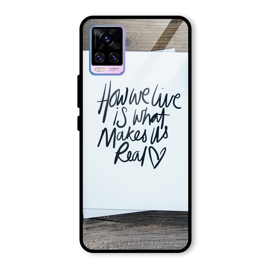 How We Live Glass Back Case for Vivo V20 Pro